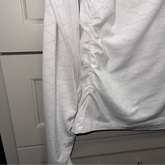 Lija Texas Longhorn Half Zip White and Yellow Small - Picture 4 of 8